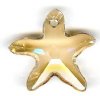 1 20mm Crystal Golden Shadow Swarovski Starfish